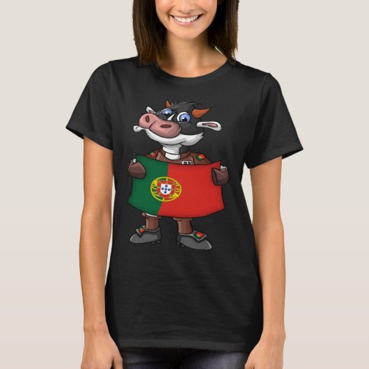 ポルトガルの牛のファン Tシャツ (正面)