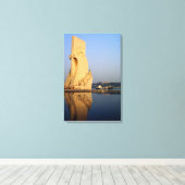 ポルトガルの発見のモニュメント、タガス川 キャンバスプリント (インサイチュ (ウッドフロア))