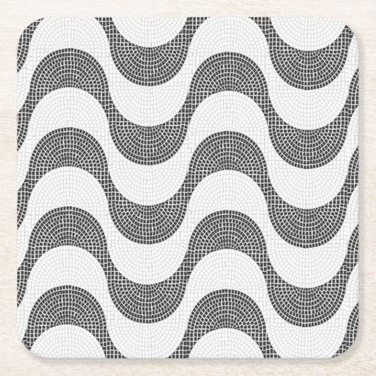 ポルトガルの石黒波 スクエアペーパーコースター (正面)