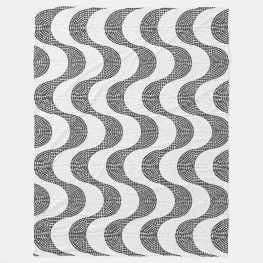 ポルトガルの石黒波 フリースブランケット (正面)