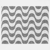 ポルトガルの石黒波 フリースブランケット (正面(横))