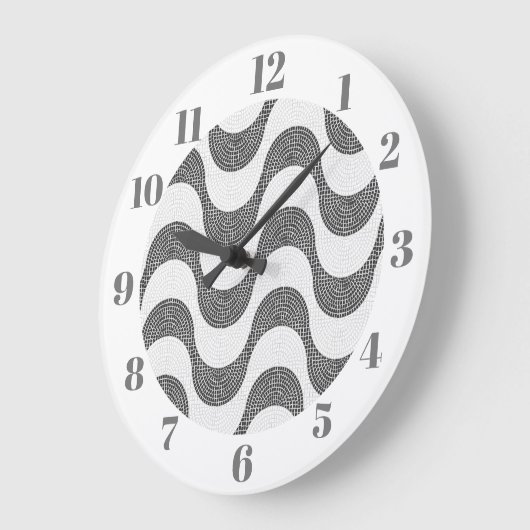 ポルトガルの石黒波 ラージ壁時計 (傾斜)