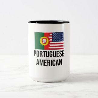 ポルトガルの米国旗 ツートーンマグカップ