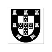 ポルトガルの紋章2" x 2"ゴム印 ラバースタンプ (インプリント)