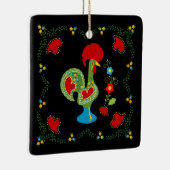 ポルトガルの緑のハッピーバースデー セラミックオーナメント (右)