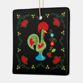 ポルトガルの緑のハッピーバースデー セラミックオーナメント (左)