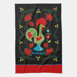 ポルトガルの緑の幸運 キッチンタオル