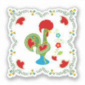 ポルトガルの緑の幸運 シール (正面)