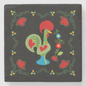 ポルトガルの緑の幸運 ストーンコースター (正面)