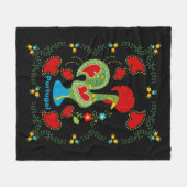 ポルトガルの緑の幸運 フリースブランケット (正面(横))