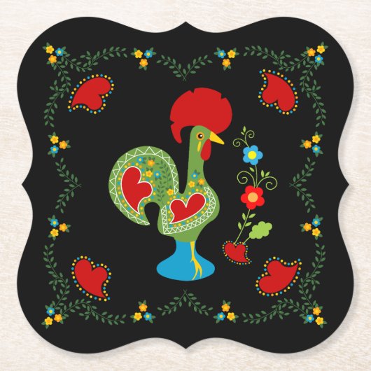 ポルトガルの緑の幸運 ペーパーコースター (正面)