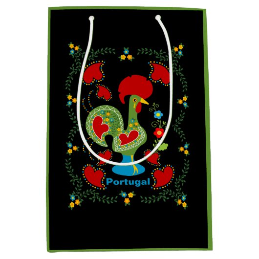 ポルトガルの緑の幸運 ミディアムペーパーバッグ (正面)