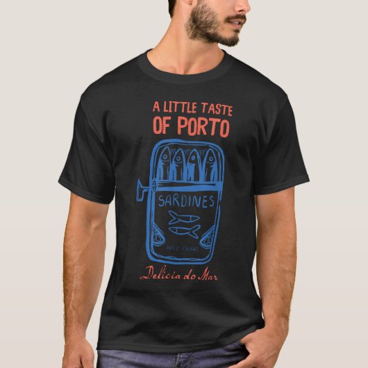 ポルトガルの缶詰イワシ レトロ Tシャツ (正面)