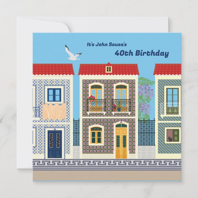 ポルトガルの美しい家で、タイルやアズレホスを持つ (正面)