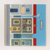 ポルトガルの美しい家で、タイルやアズレホスを持つ ジグソーパズル (横)