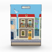 ポルトガルの美しい家で、タイルやアズレホスを持つ フォトブロック (正面)