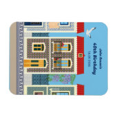 ポルトガルの美しい家で、タイルやアズレホスを持つ マグネット (横)