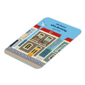 ポルトガルの美しい家で、タイルやアズレホスを持つ マグネット (左側)