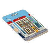 ポルトガルの美しい家で、タイルやアズレホスを持つ マグネット (右側)