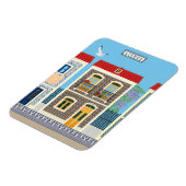 ポルトガルの美しい家で、タイルやアズレホスを持つ マグネット (左側)