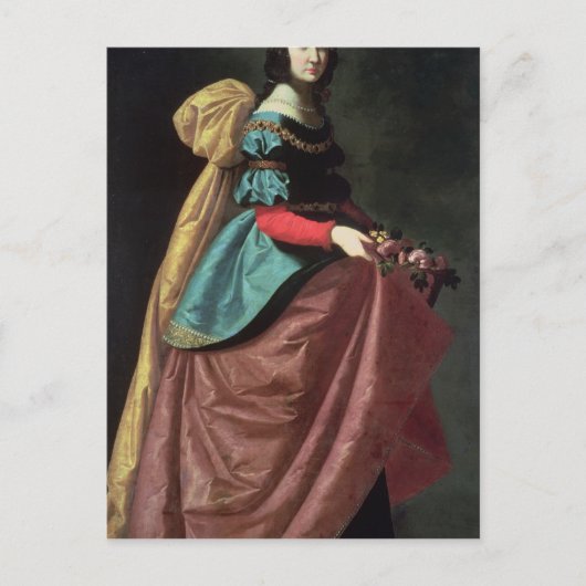 ポルトガルの聖エリザベス1640年 ポストカード (正面)