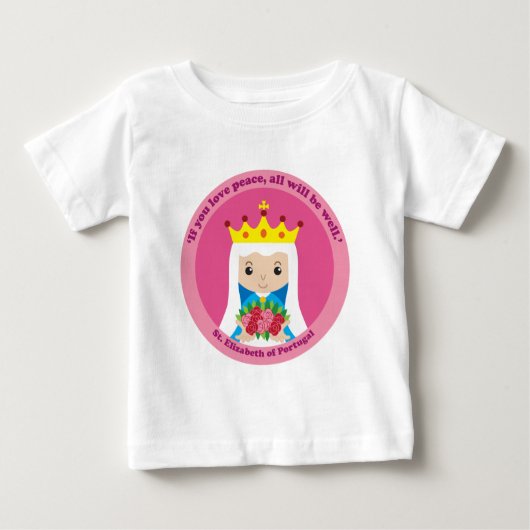 ポルトガルの聖エリザベス ベビーTシャツ (正面)