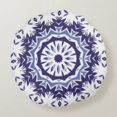 ポルトガルの観賞用アズレジョ・セラミック。ミニマルデ ラウンドクッション (裏面)