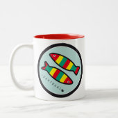 ポルトガルの記号-サーディン ツートーンマグカップ (左)