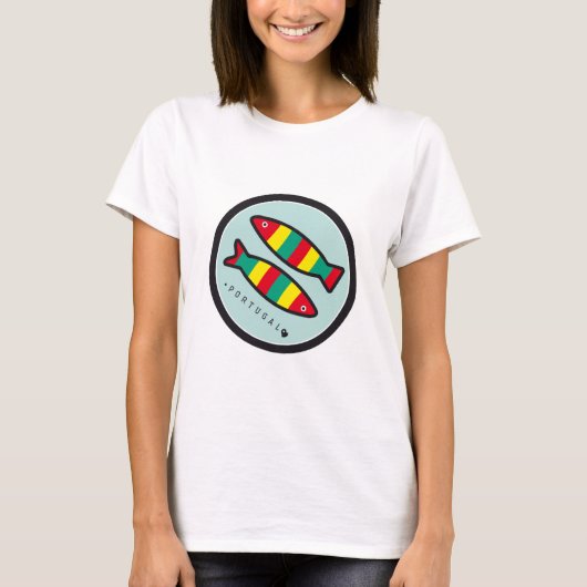 ポルトガルの記号-サーディン Tシャツ (正面)