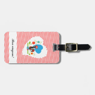 ポルトガルの赤い水玉模様 ラゲッジタグ