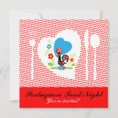 ポルトガルの赤い水玉模様 招待状 (正面)