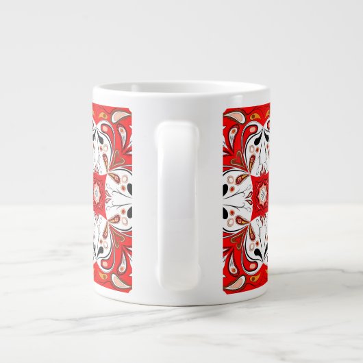 ポルトガルの陶磁器タイル模様 ジャンボコーヒーマグカップ (裏面)