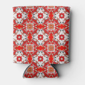 ポルトガルの陶磁器タイル模様 缶クーラー (正面)