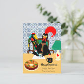 ポルトガルの雄鶏からのクリスマスの挨拶 シーズンポストカード (スタンド正面)