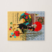 ポルトガルの雄鶏とクリスマスの灯り ジグソーパズル (横)