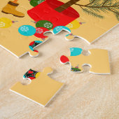 ポルトガルの雄鶏とクリスマスの灯り ジグソーパズル (側面)