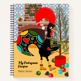 ポルトガルの雄鶏とクリスマスの灯り ノートブック