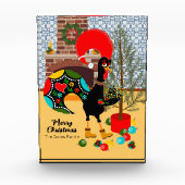 ポルトガルの雄鶏とクリスマスの灯り フォトブロック (正面)