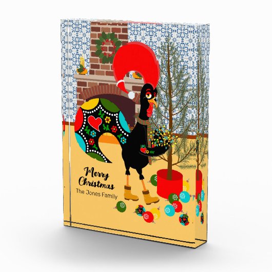 ポルトガルの雄鶏とクリスマスの灯り フォトブロック (右)