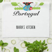 ポルトガルの雄鶏 キッチンタオル (折り畳み)