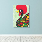 ポルトガルの雄鶏 キャンバスプリント (インサイチュ (ウッドフロア))