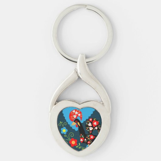 ポルトガルの雄鶏 キーホルダー (正面)