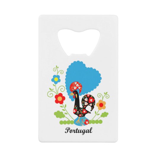 ポルトガルの雄鶏 クレジットカード栓抜き (正面)