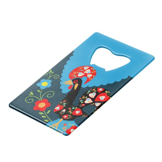 ポルトガルの雄鶏 クレジットカード栓抜き (正面アングル)