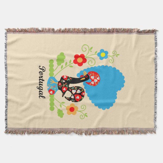 ポルトガルの雄鶏 スローブランケット (正面)