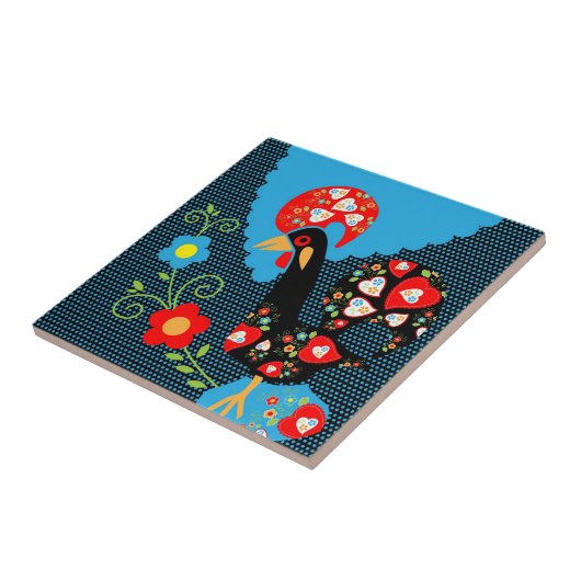 ポルトガルの雄鶏 タイル (側面)