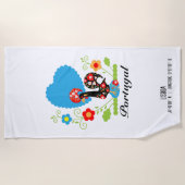 ポルトガルの雄鶏 ビーチタオル (正面)