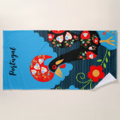 ポルトガルの雄鶏 ビーチタオル (正面)