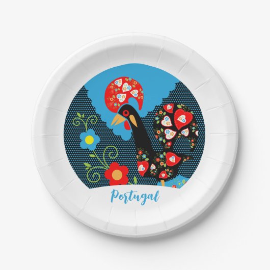ポルトガルの雄鶏 ペーパープレート (正面)