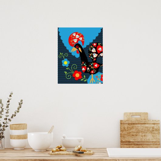 ポルトガルの雄鶏 ポスター (キッチン)